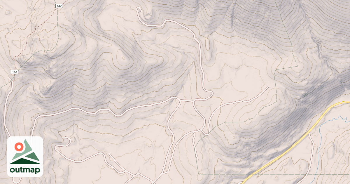 Map of CORNICE POINT