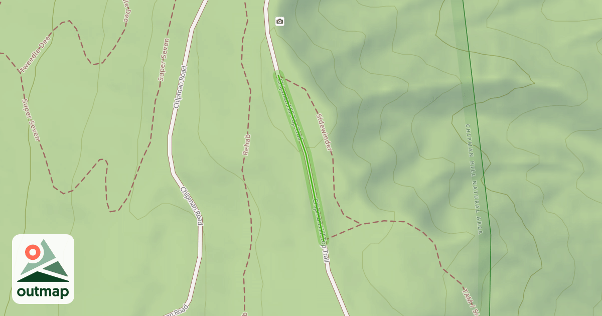 Map of Chipman Hill Top Trail