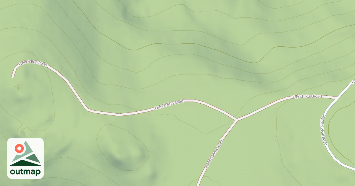 Map of FRENCH RUN