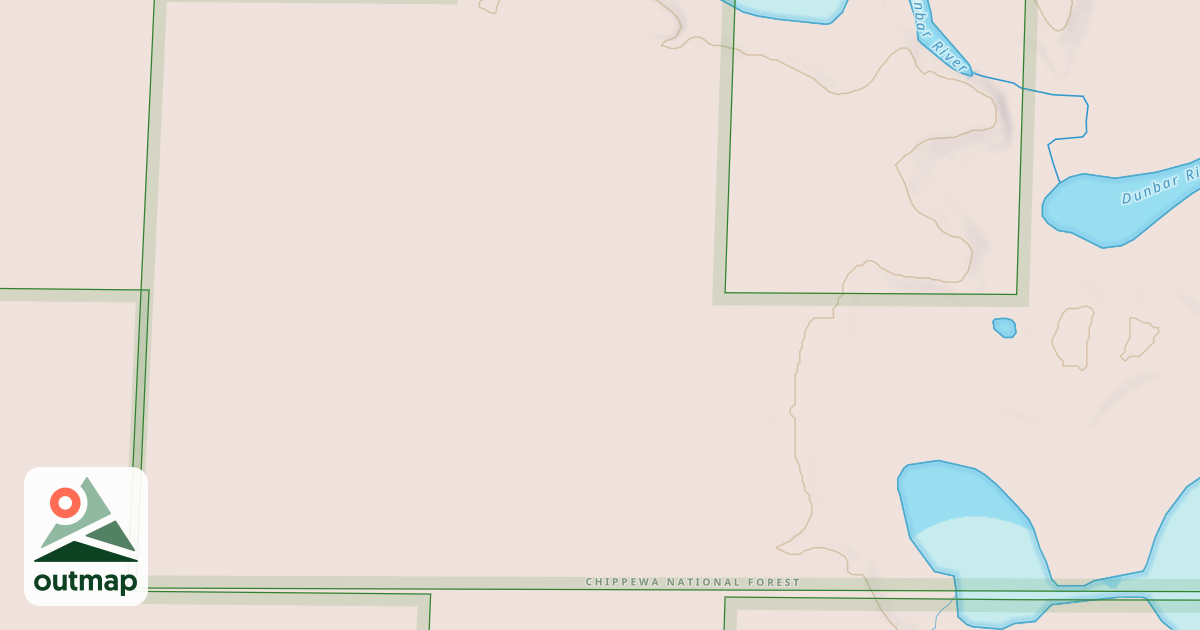 Map of DUNBAR LAKE SPUR C