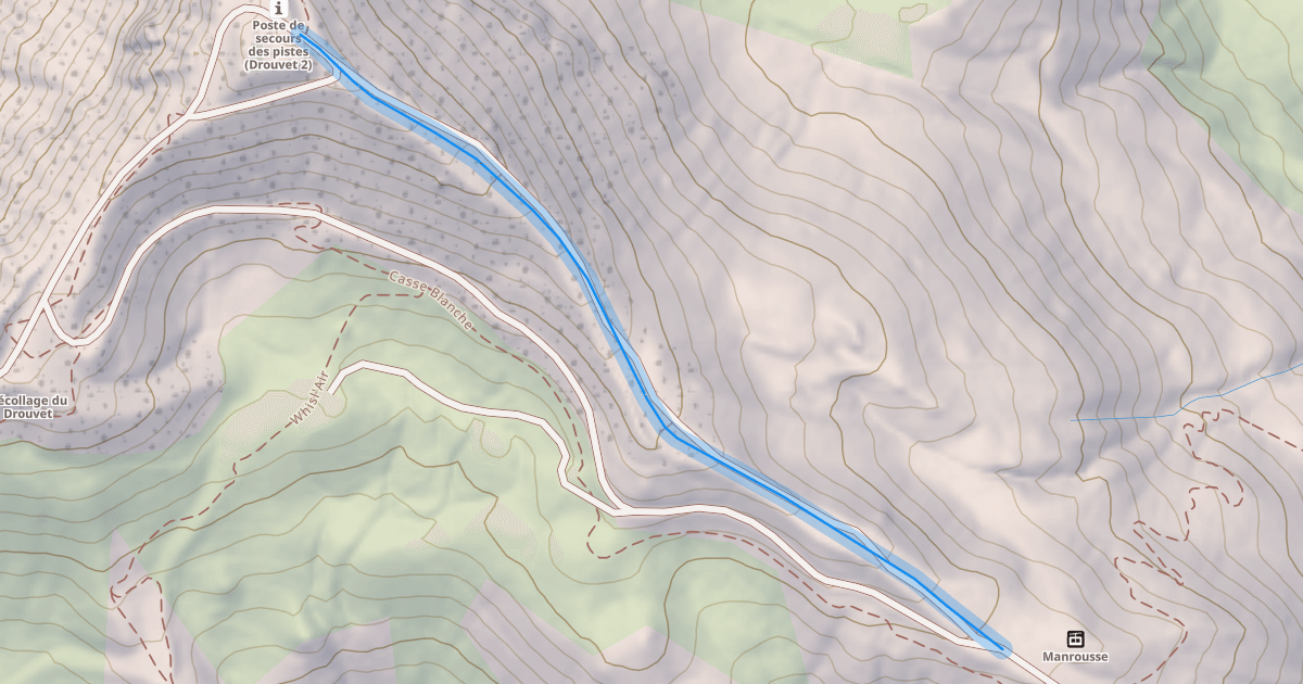 Map preview of Les Crêtes