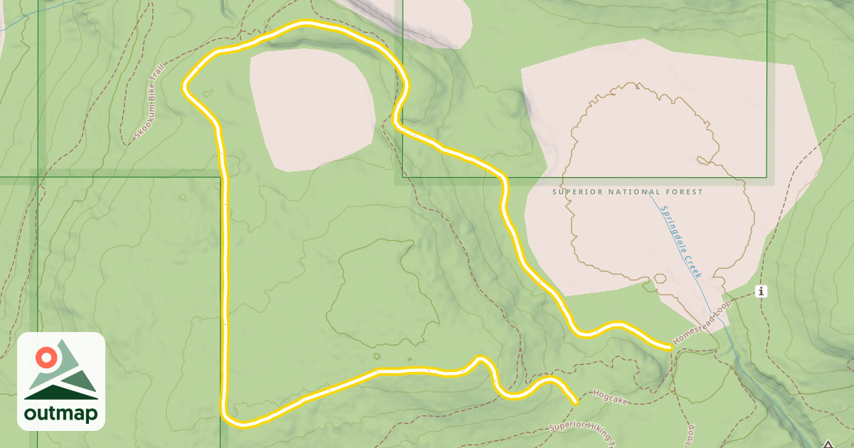 Map of Hogback Loop