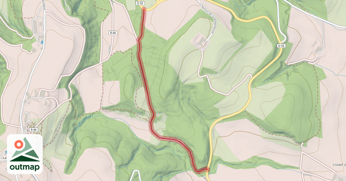 Map of Chemin des Sables
