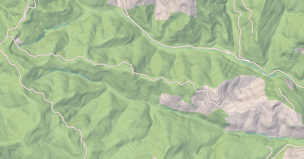 Map preview of CEDAR RDG