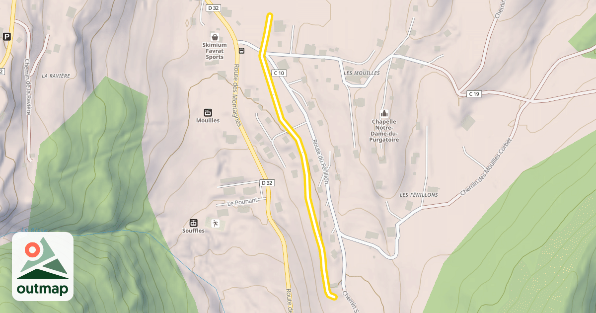 Map of Lac de Vallon
