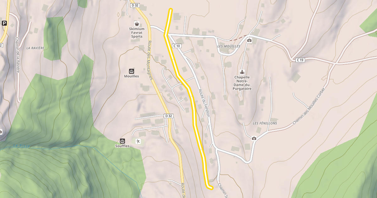 Map preview of Lac de Vallon