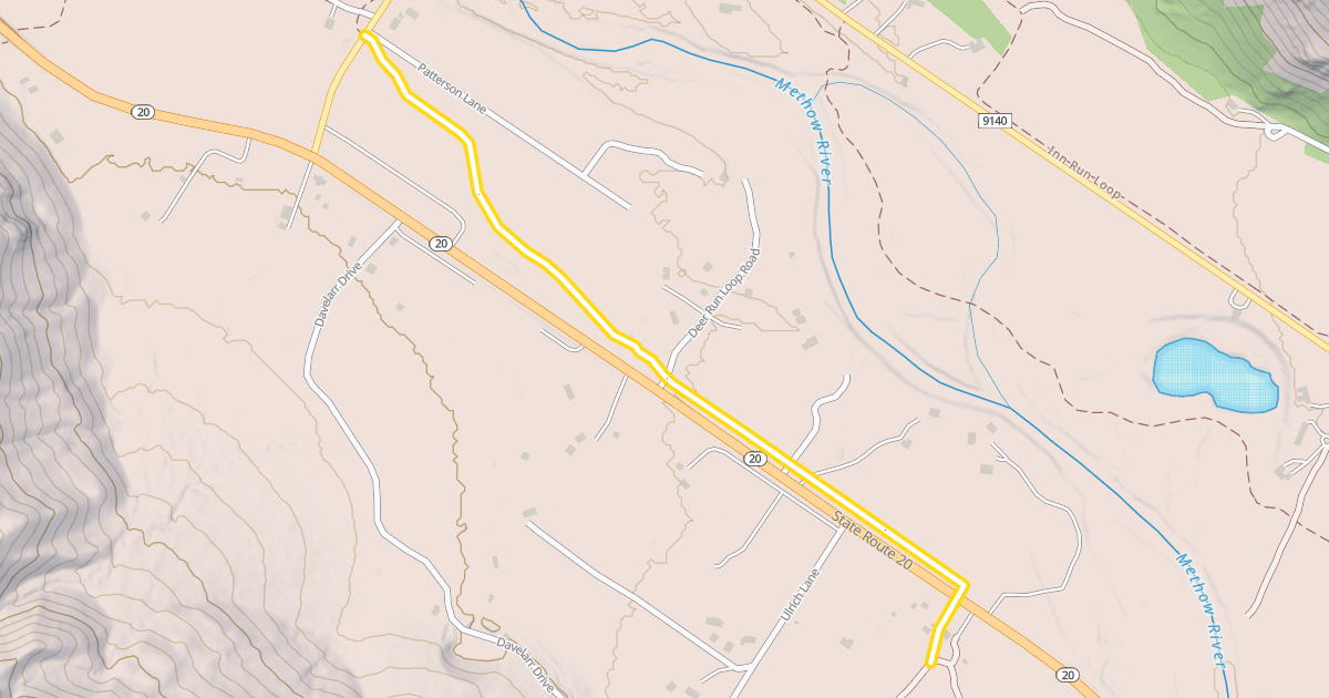 Map preview of John's Way