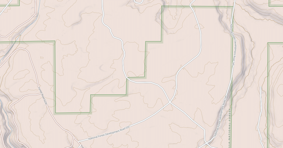 Map preview of USFS National Forest System Roads {B43E9984-80FC-4DF1-92CE-B017A3C7A4F2}