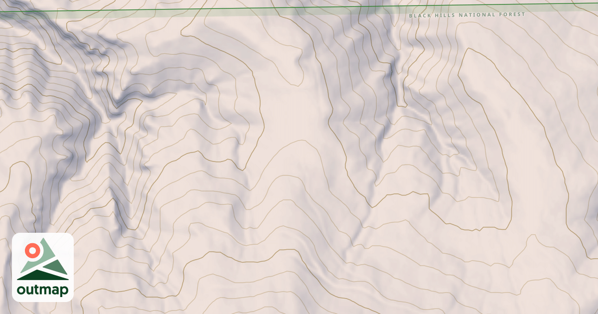 Map of CROOK MTN BR 1D