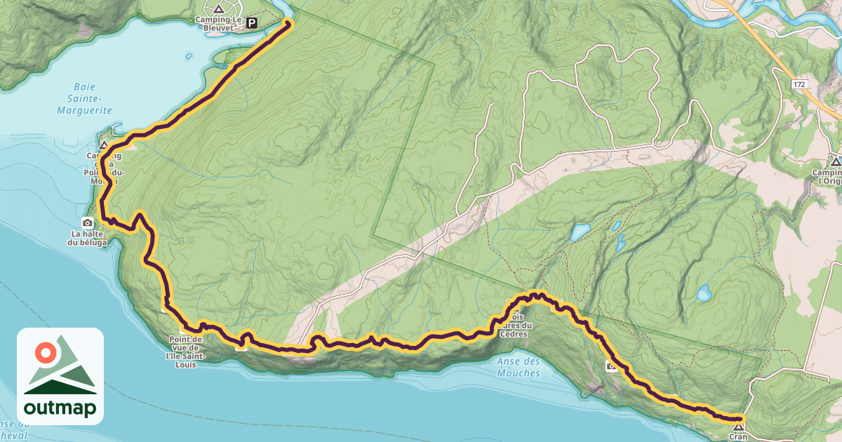 Map of Sentier du Fjord in Côte-Nord