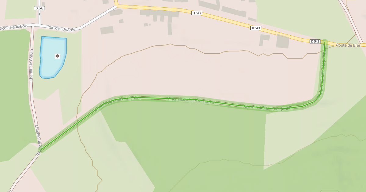 Map preview of Chemin du Haut des Jardins