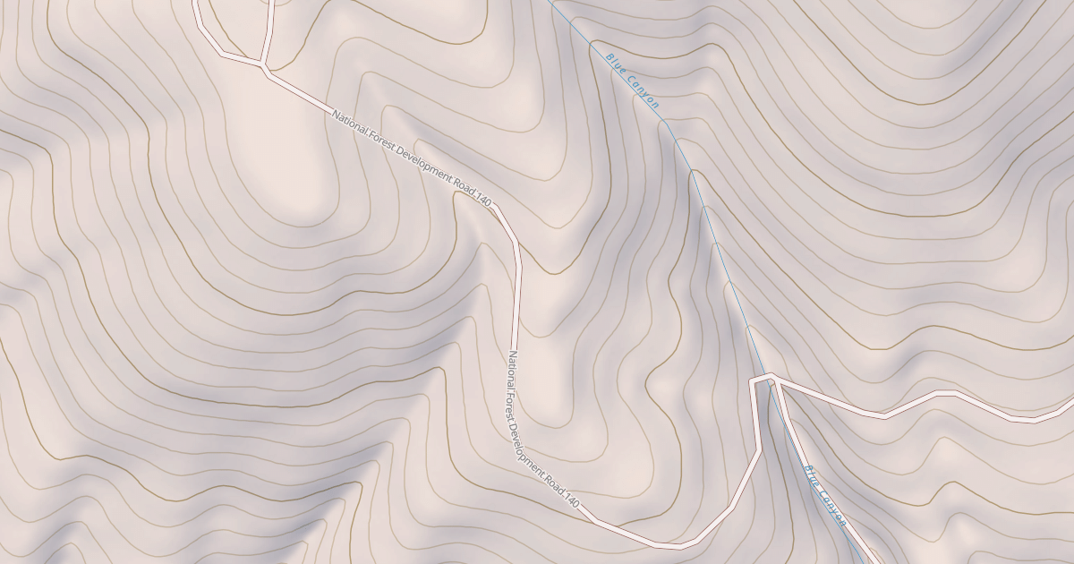 Map preview of USFS National Forest System Roads {557540E7-4993-4B0F-89CE-02161EDAF4BD}