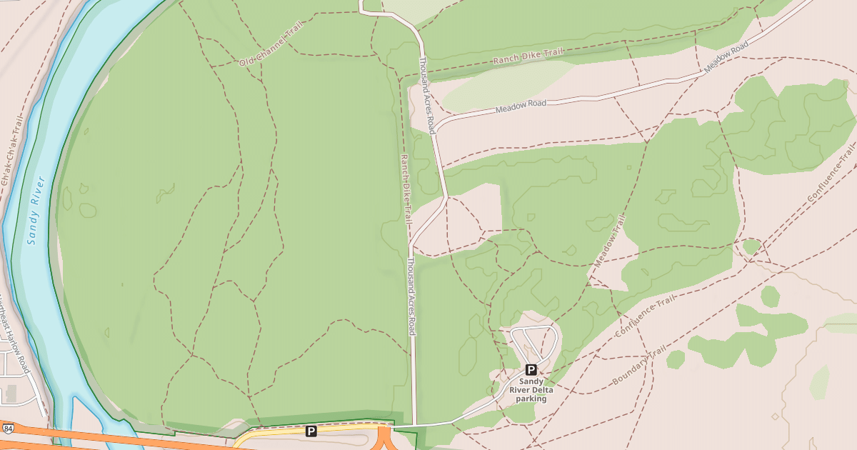 Map preview of SANDY RIVER DELTA