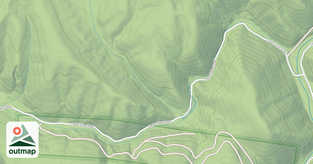 Map of EASTER MINE