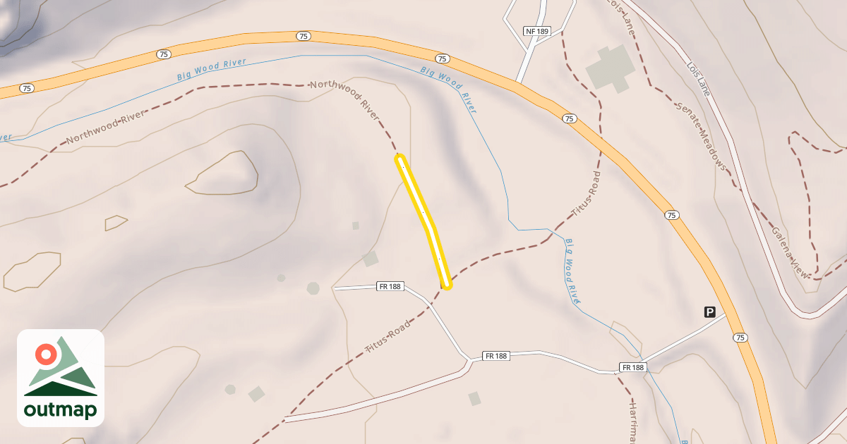 Map of Northwood River