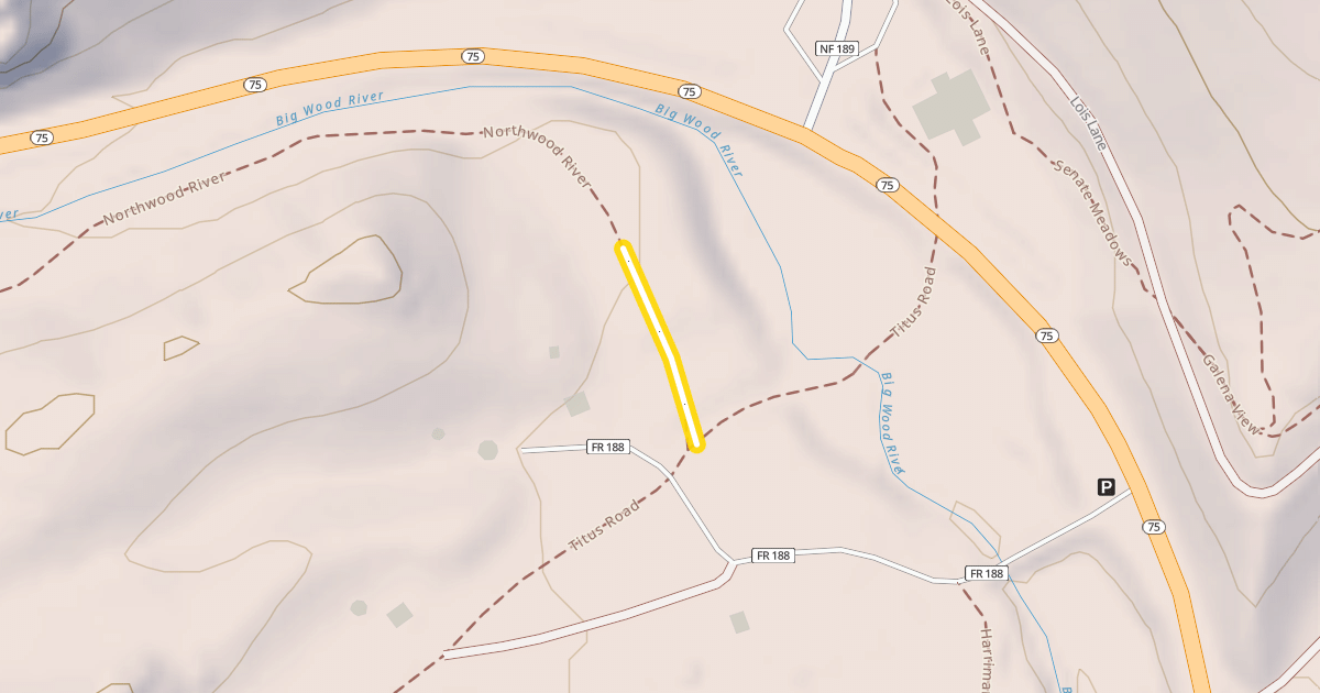 Map preview of Northwood River