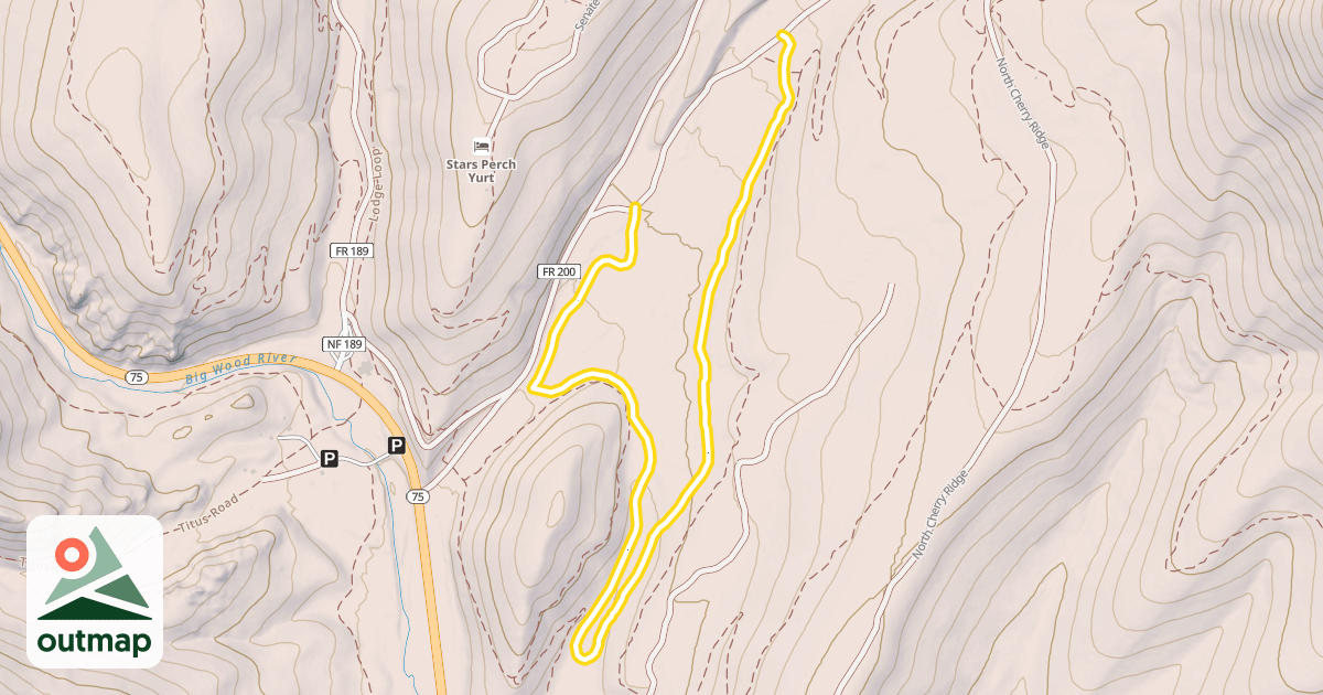 Map of Senate Meadows Loop