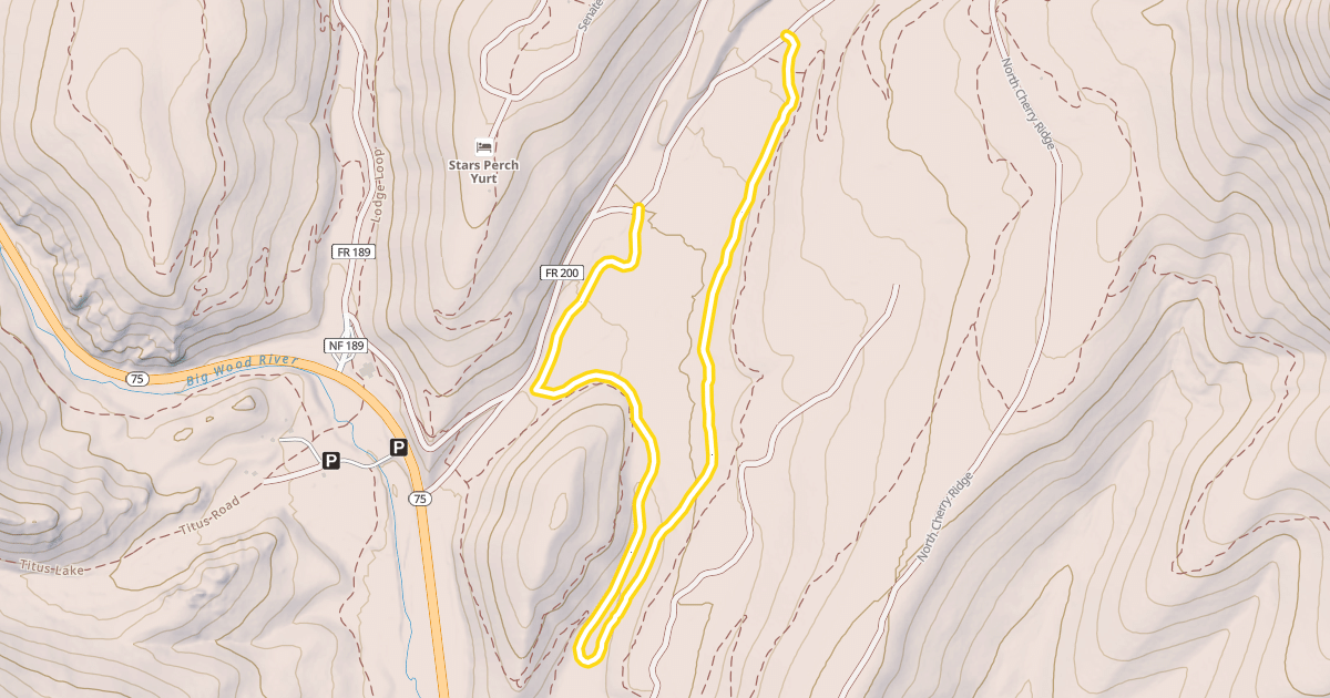 Map preview of Senate Meadows Loop