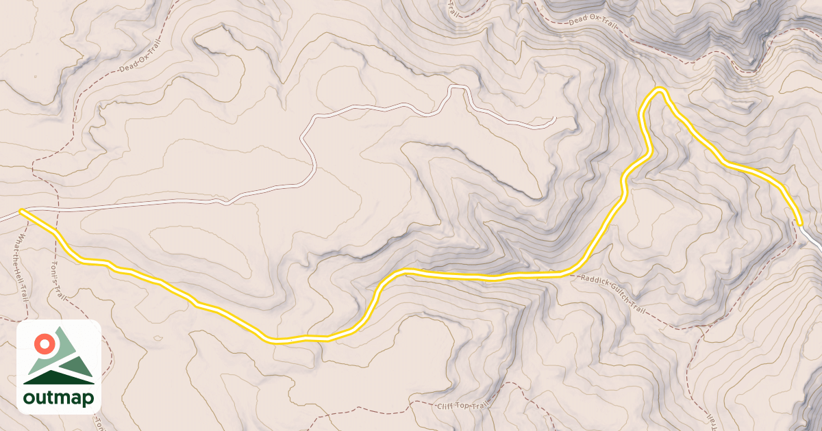 Map of Roller Coaster Trail