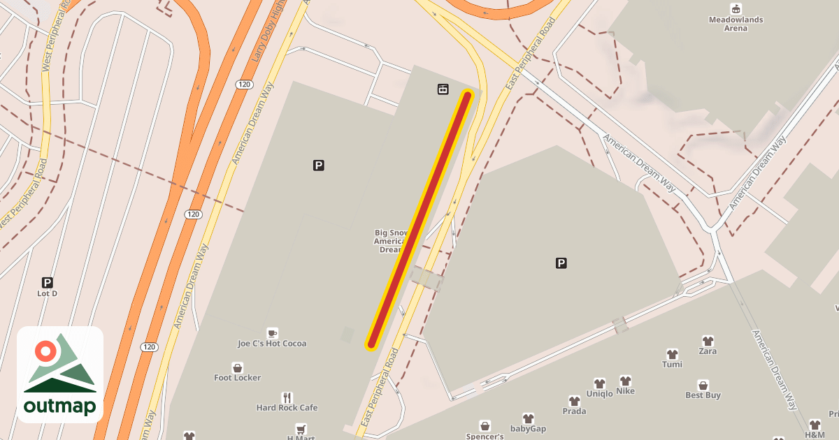 Map of Poma Lift