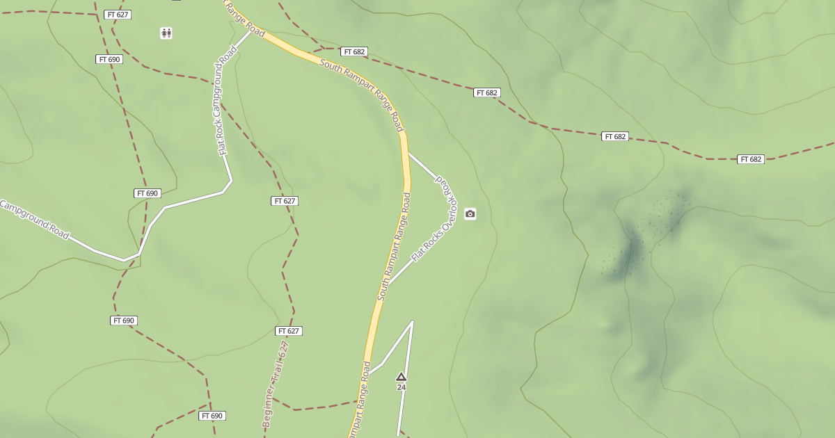 Map preview of FLAT ROCKS OVERLOOK
