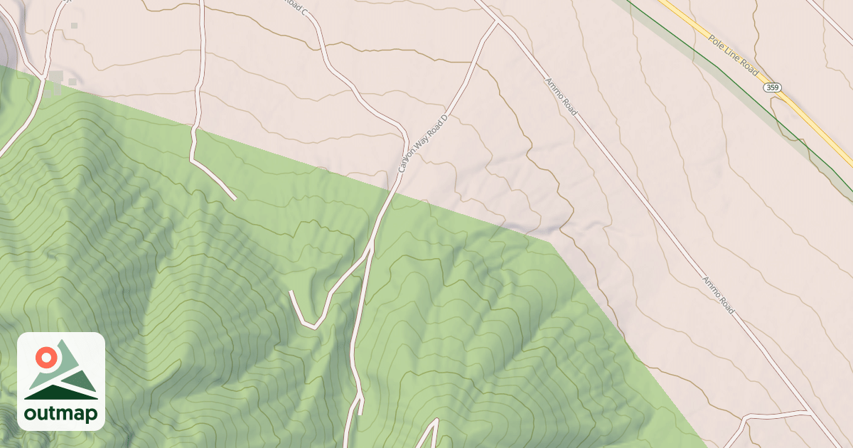 Map of CANYON WAY ROAD D