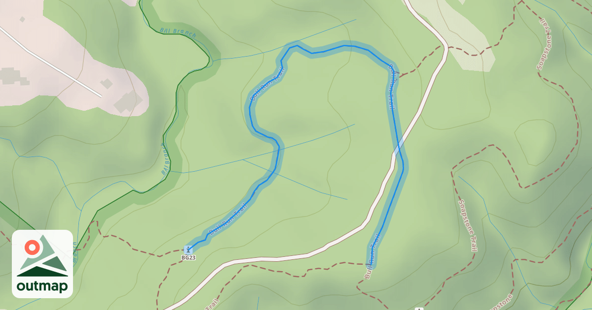 Map of Bull Run Trail