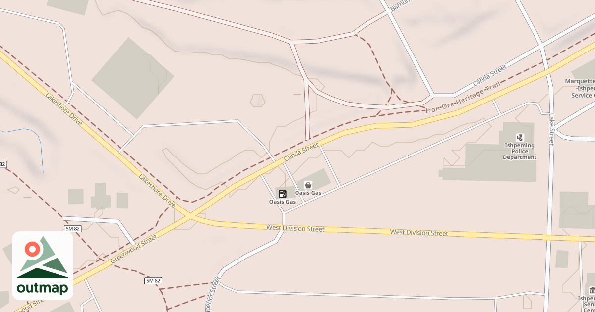 Map of Iron Ore Heritage Trail