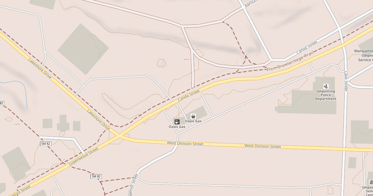 Map preview of Iron Ore Heritage Trail