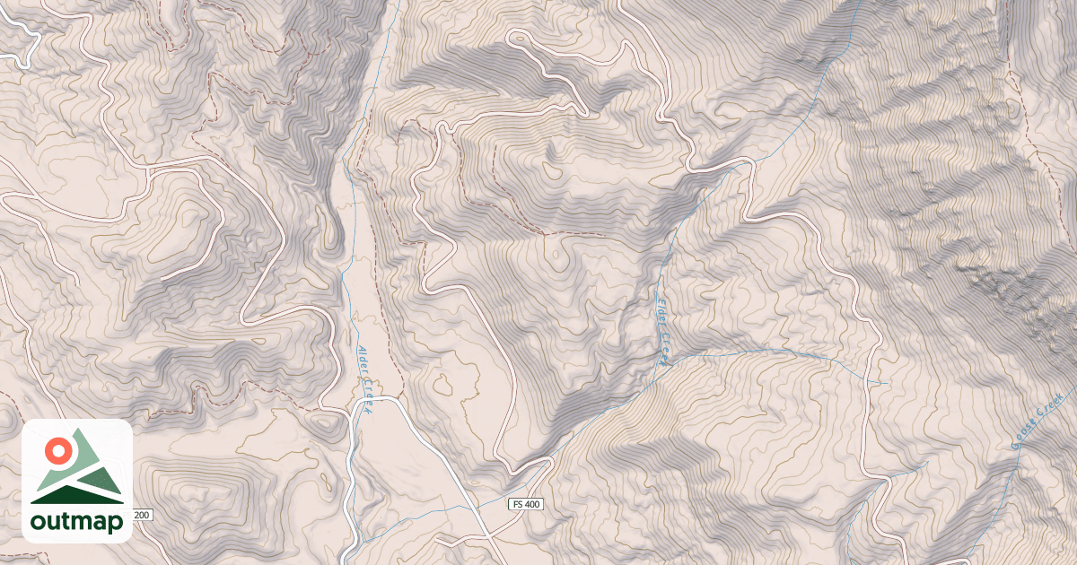 Map of ELDER CREEK