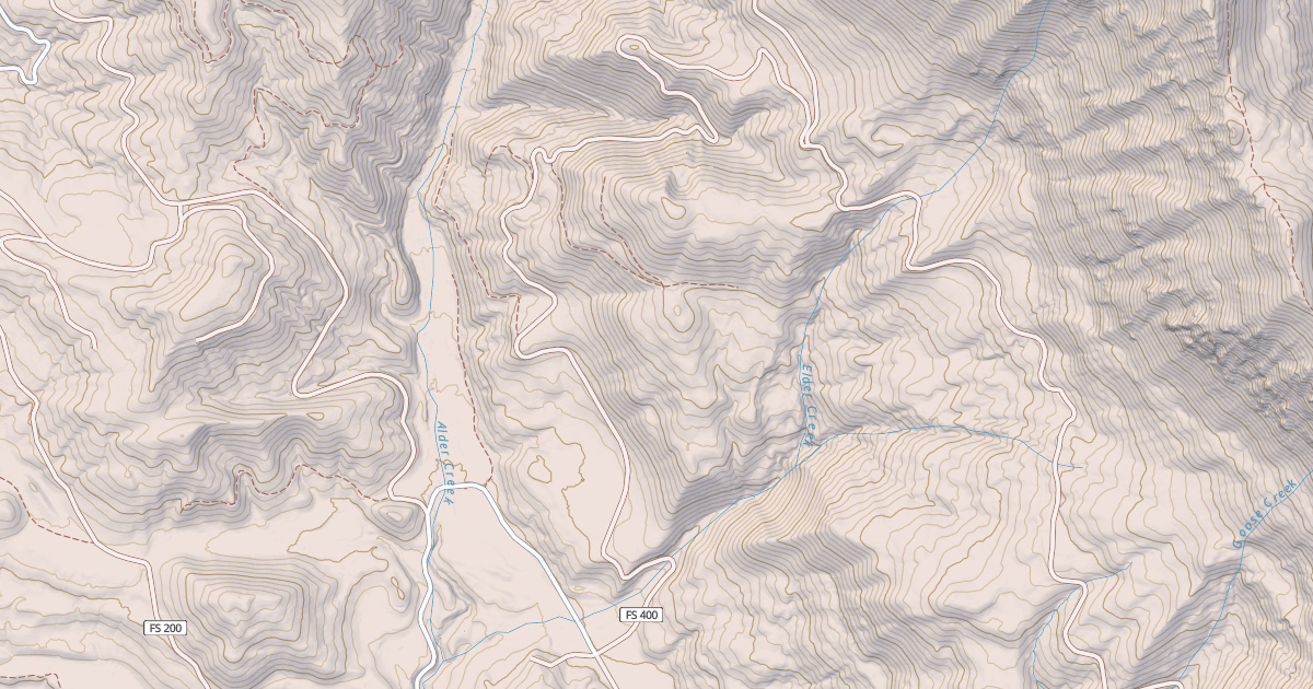 Map preview of ELDER CREEK