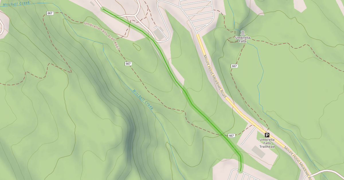 Map preview of Sunrise Parking Runout