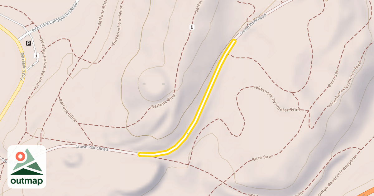 Map of Crown Point Road