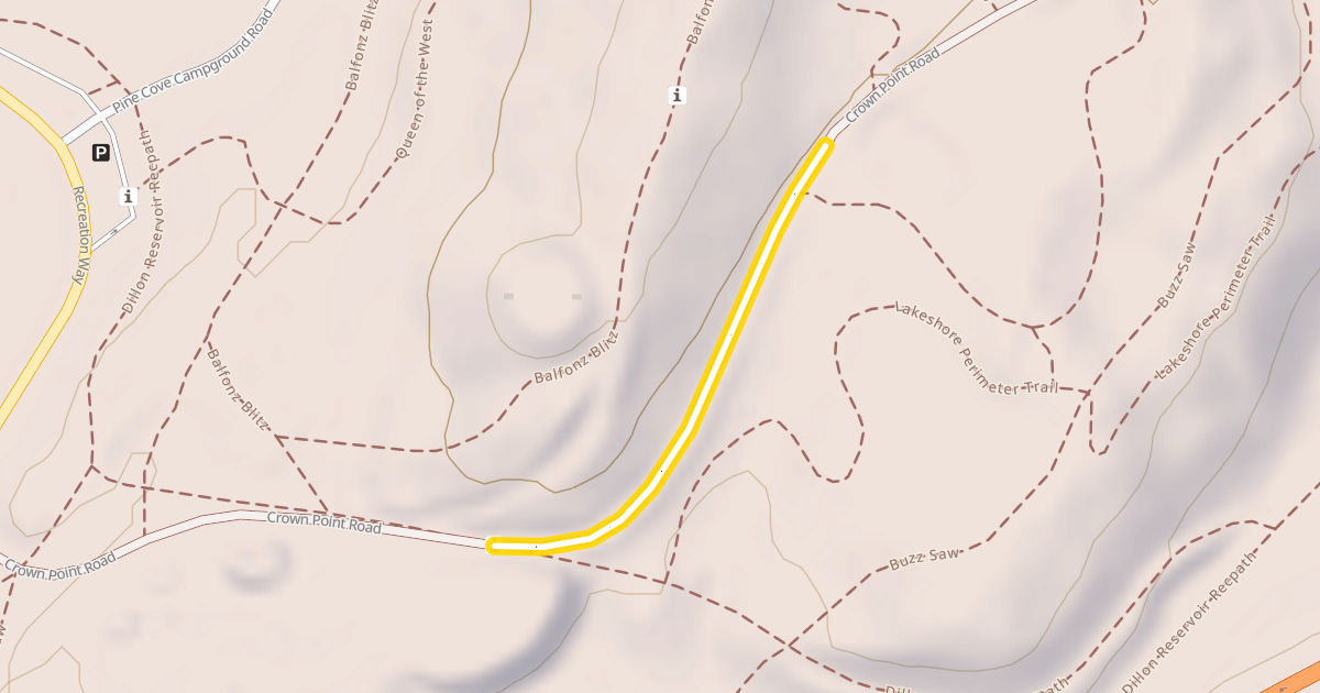 Map preview of Crown Point Road