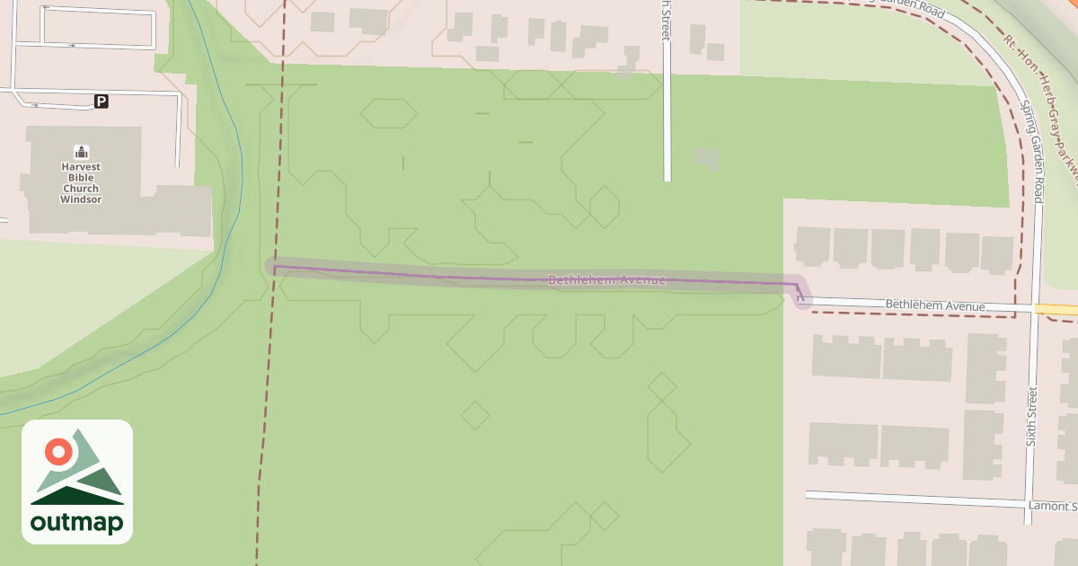Map of Bethlehem Avenue