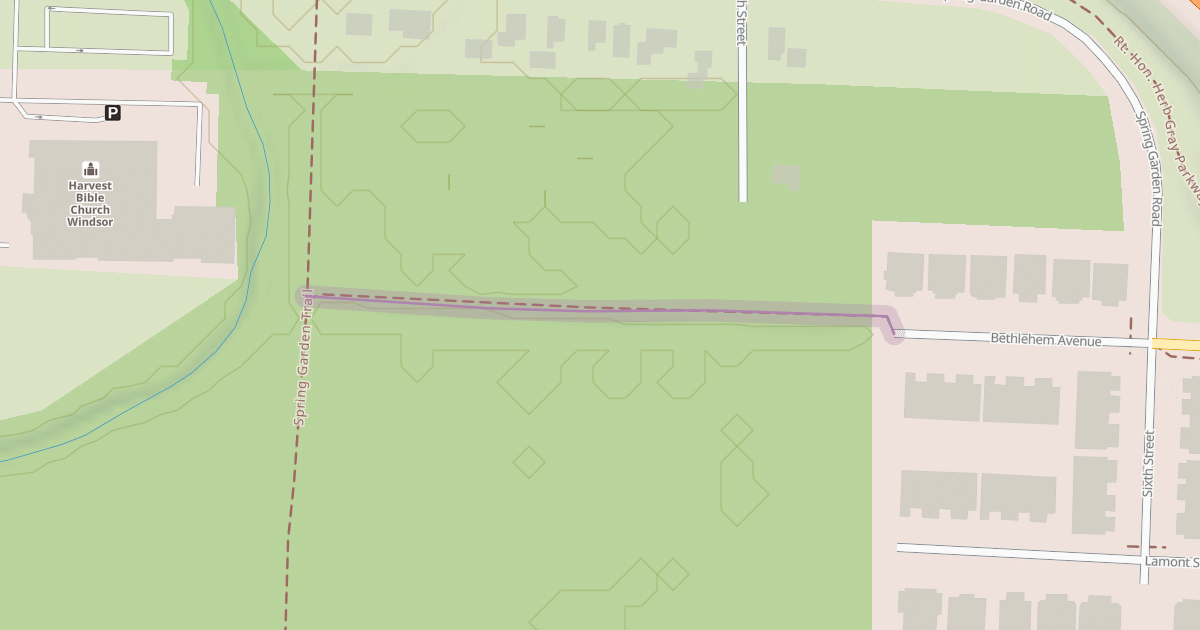 Map preview of Bethlehem Avenue