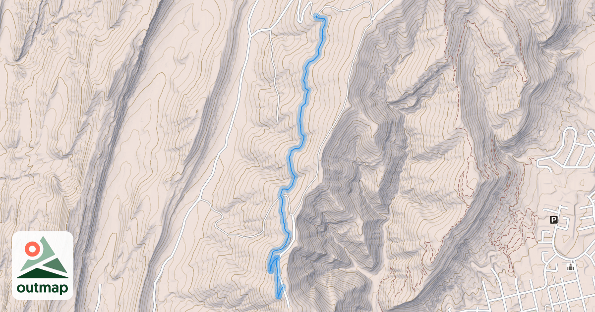 Map of Lion Canyon