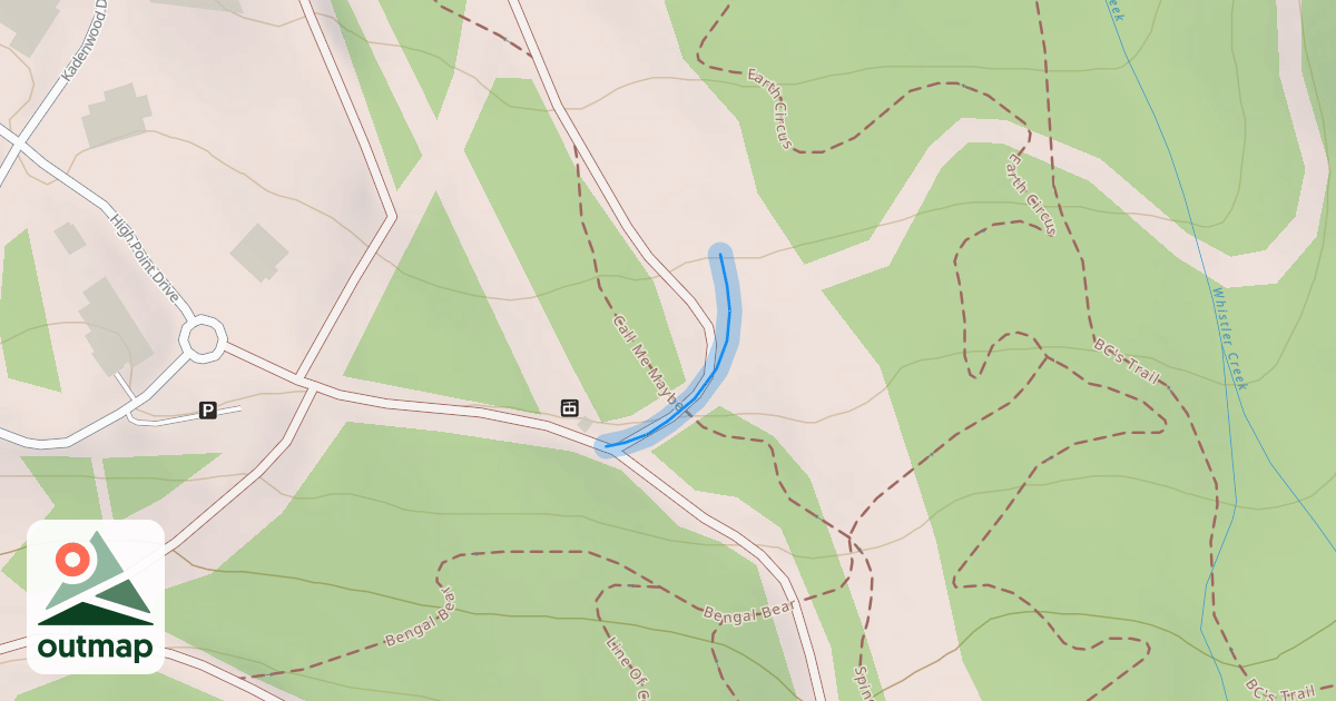 Map of Peak to Creek - Lower Access