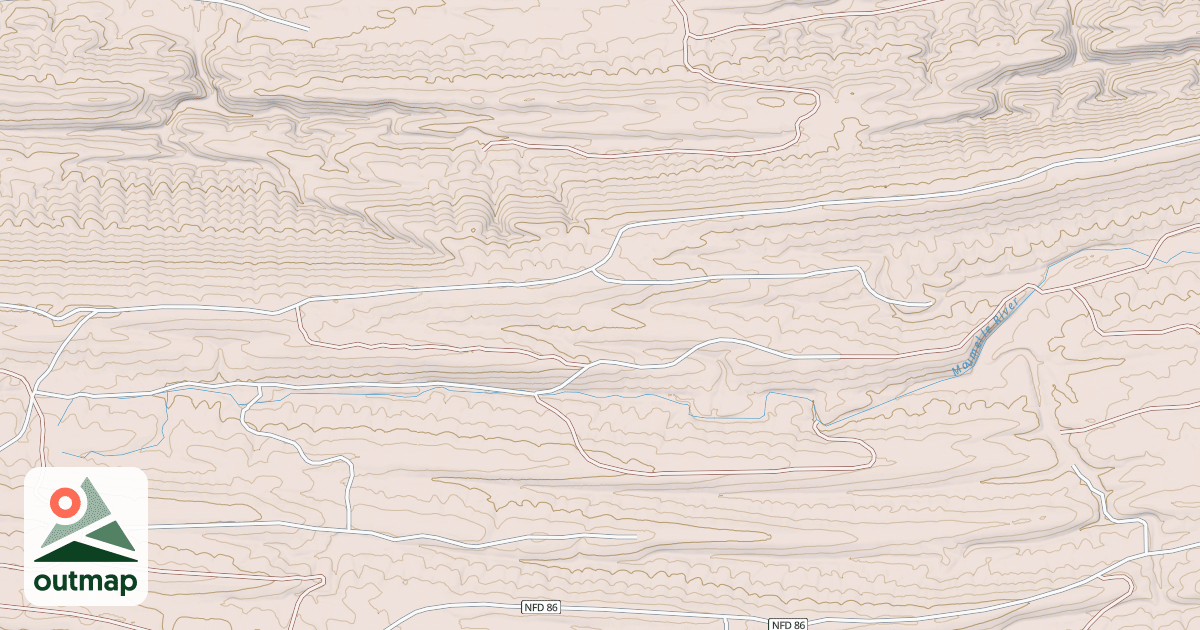 Map of USFS Motor Vehicle Use Map Roads {8B80EE50-EF6B-420F-95A8-A9B3FDA0B89B}