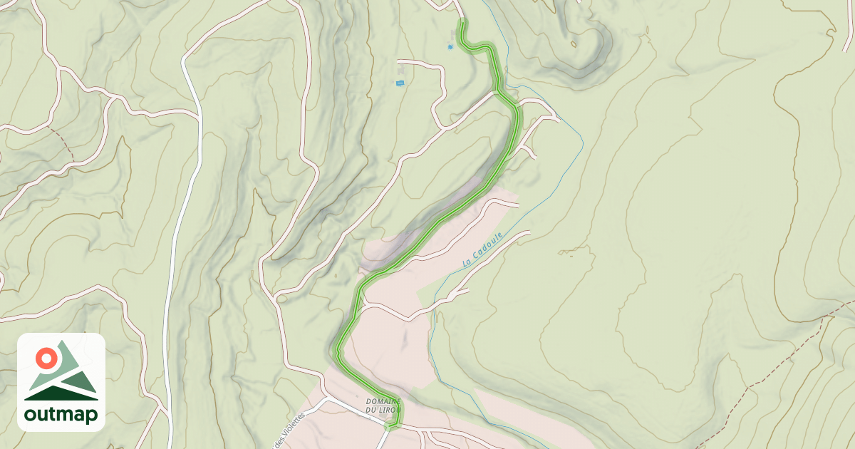 Map of Chemin de Montaud