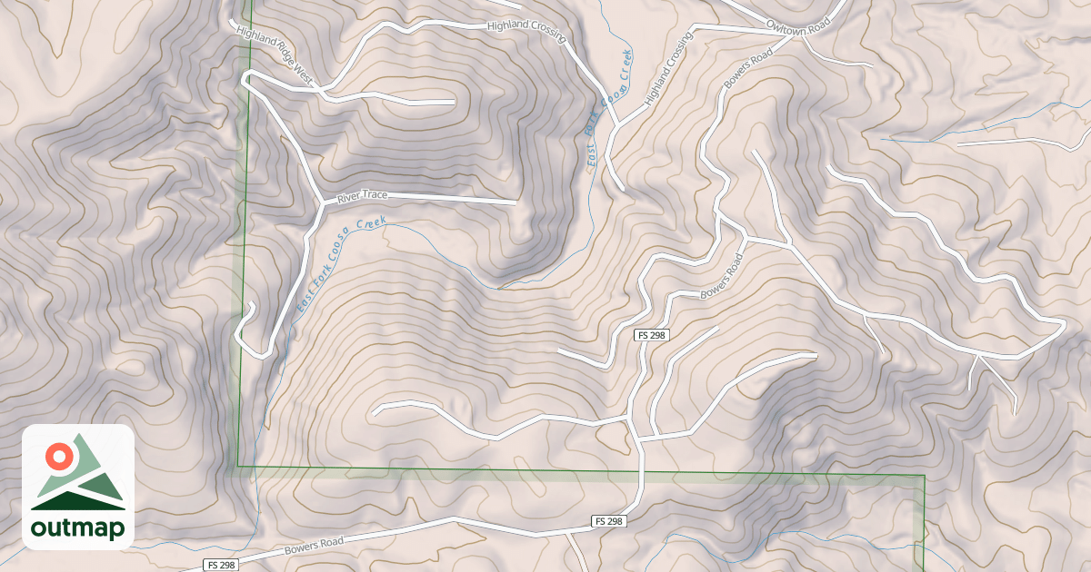 Map of BOWERS COVE