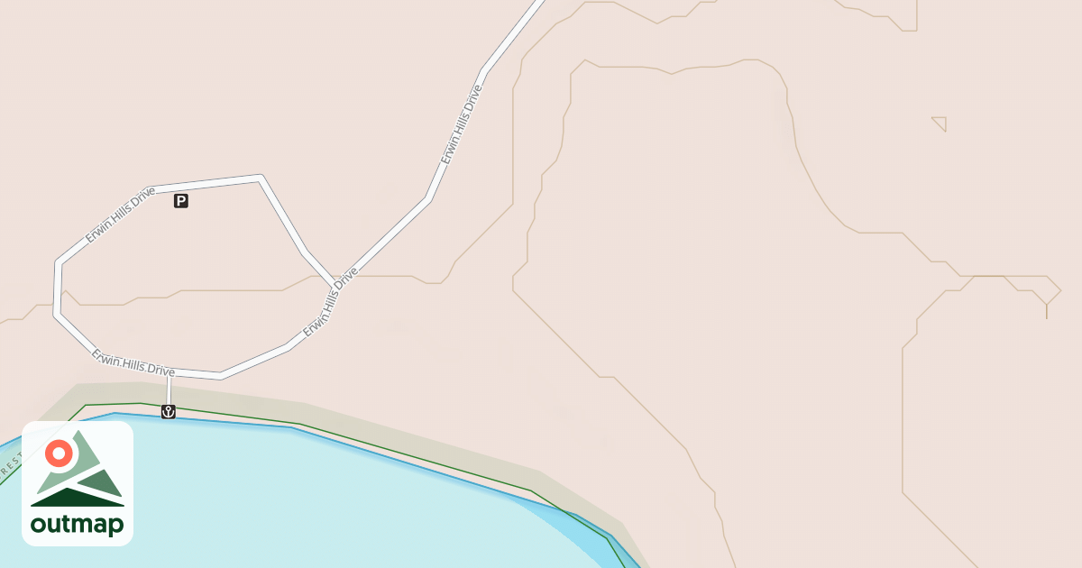 Map of ERWIN HILLS DRIVE SPUR A