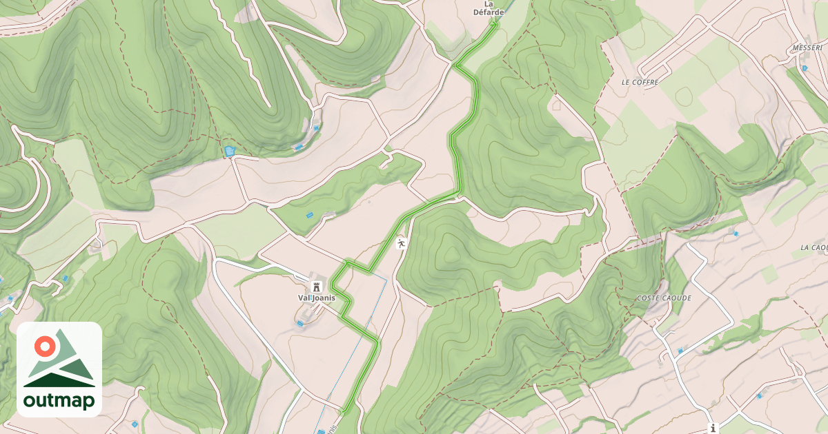 Map of Chemin de Val Joanis