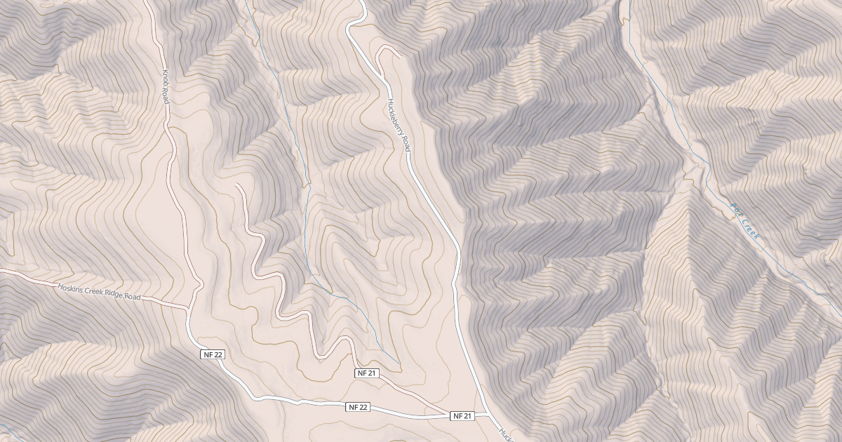 Map preview of HUCKLEBERRY