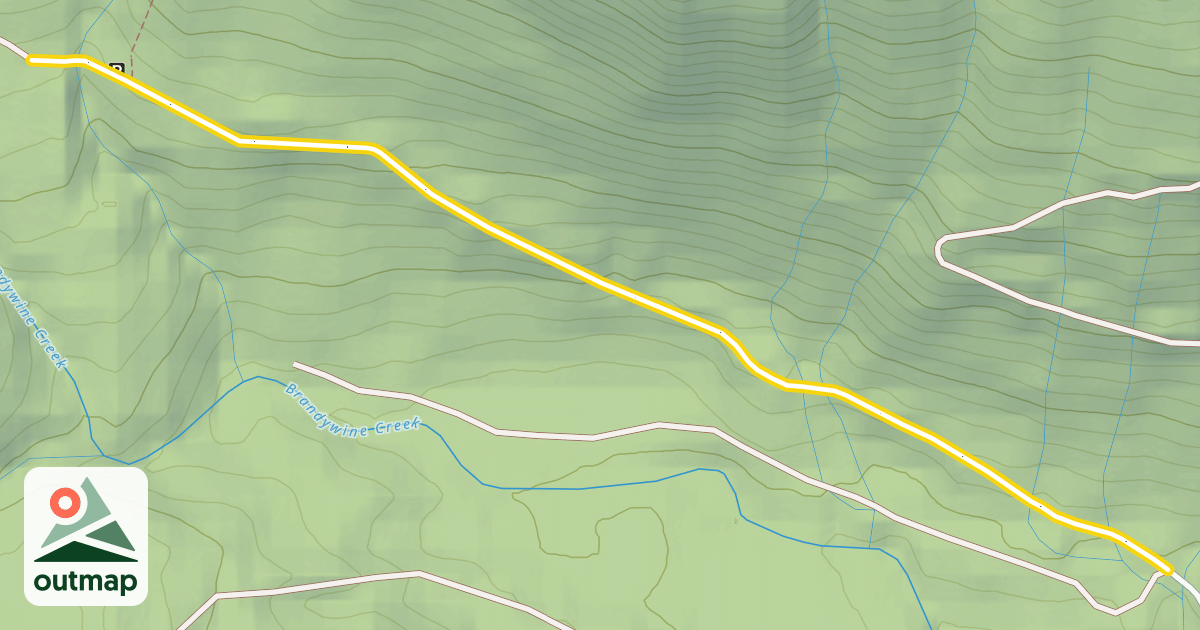 Map of Brandywine Forest Service Road