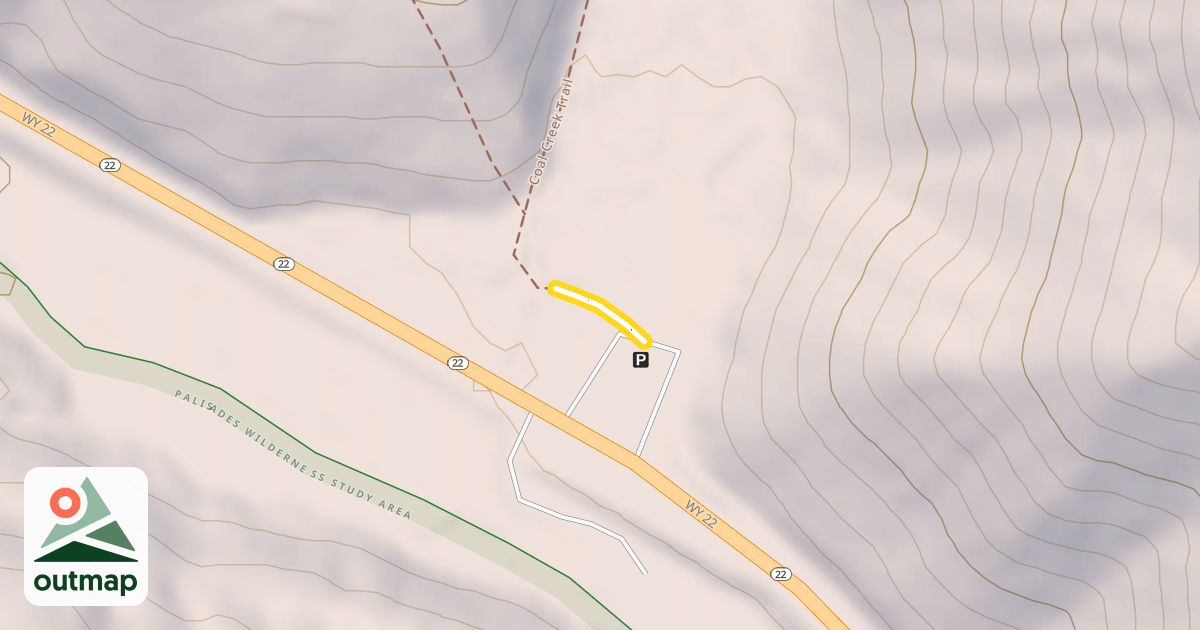 Map of Coal Creek Trail