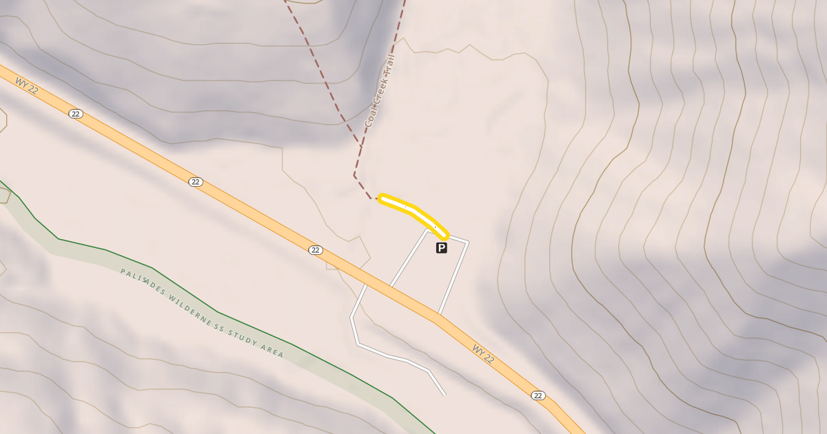 Map preview of Coal Creek Trail