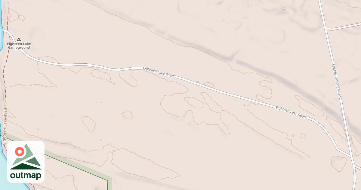 Map of EIGHTEEN LAKE BOAT ACCESS