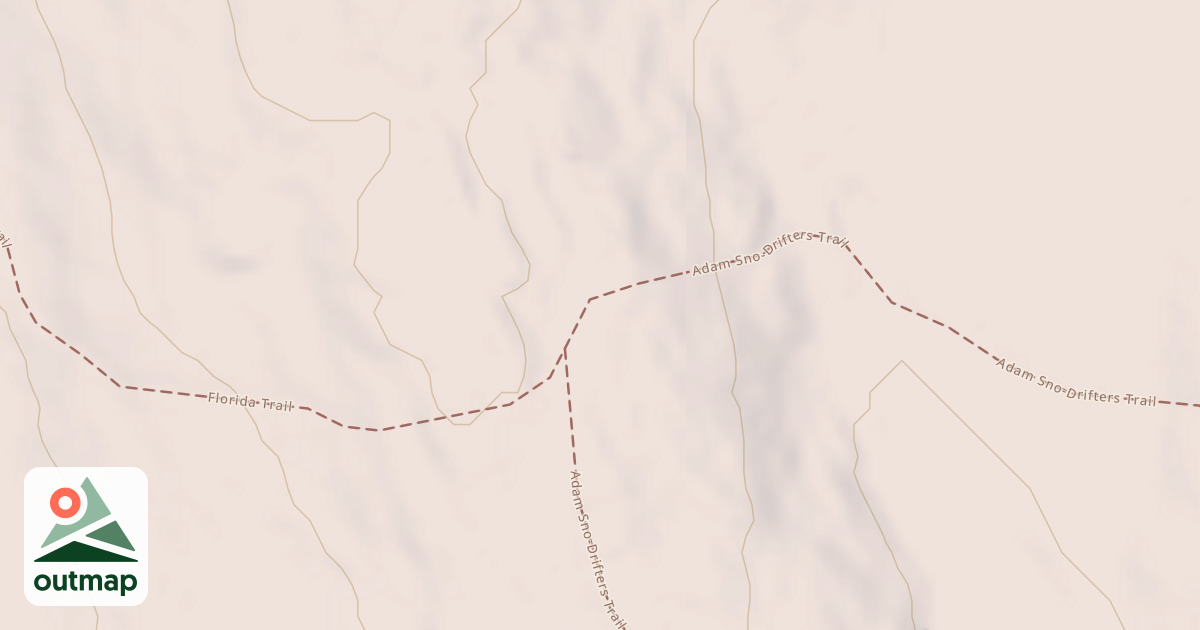 Map of Adams Sno-Drifter Trail