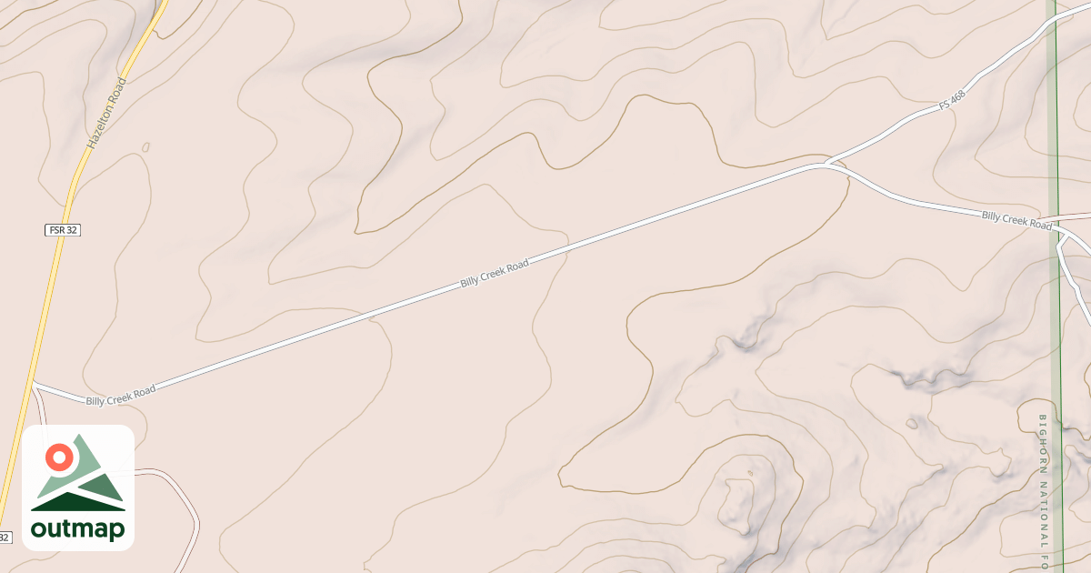 Map of BILLY CREEK